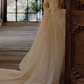 Superbe robe de mariée sirène bustier en satin et tulle, longue et en dentelle, C4563