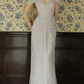 Robe de bal de princesse bustier à volants en satin long, robe de soirée C8117
