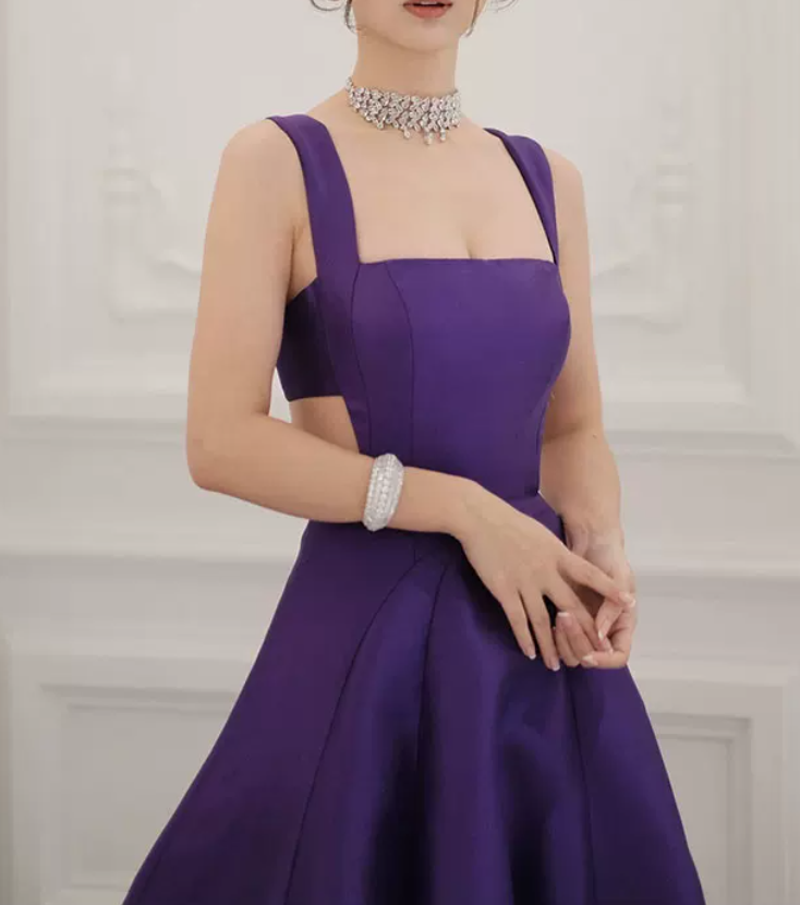 Robe de bal de princesse bustier à volants en satin long, robe de soirée C8117