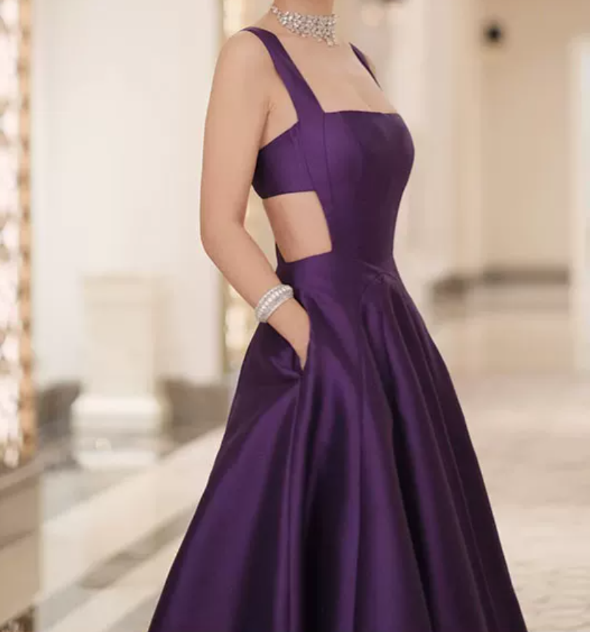 Robe de bal de princesse bustier à volants en satin long, robe de soirée C8117