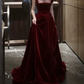 Robe de bal de princesse bustier à volants en satin long, robe de soirée C8117