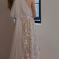 Romantic Halter Neck Pink Prom Dress Floral Sequins A-Line Evening Dress C8891