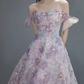 Robe de bal de princesse bustier à volants en satin long, robe de soirée C8117