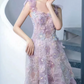 Robe de bal de princesse bustier à volants en satin long, robe de soirée C8117