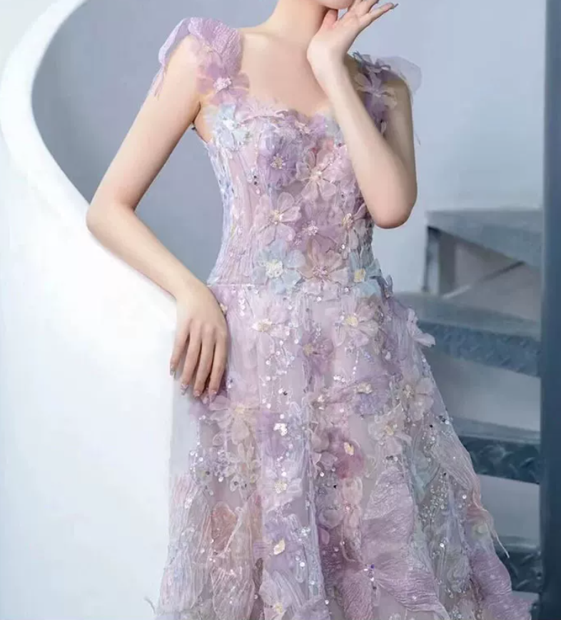 Robe de bal de princesse bustier à volants en satin long, robe de soirée C8117