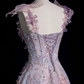 Robe de bal de princesse bustier à volants en satin long, robe de soirée C8117