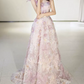 Robe de bal de princesse bustier à volants en satin long, robe de soirée C8117