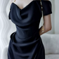 Robe de bal de princesse bustier à volants en satin long, robe de soirée C8117