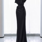 Robe de bal de princesse bustier à volants en satin long, robe de soirée C8117