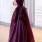 Robe de bal de princesse bustier à volants en satin long, robe de soirée C8117