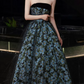 Robe de bal de princesse bustier à volants en satin long, robe de soirée C8117