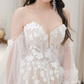 Superbe robe de mariée sirène bustier en satin et tulle, longue et en dentelle, C4563