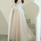Superbe robe de mariée sirène bustier en satin et tulle, longue et en dentelle, C4563