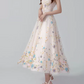 Robe de bal de princesse bustier à volants en satin long, robe de soirée C8117