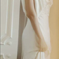 Superbe robe de mariée sirène bustier en satin et tulle, longue et en dentelle, C4563