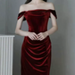 Robe de bal de princesse bustier à volants en satin long, robe de soirée C8117