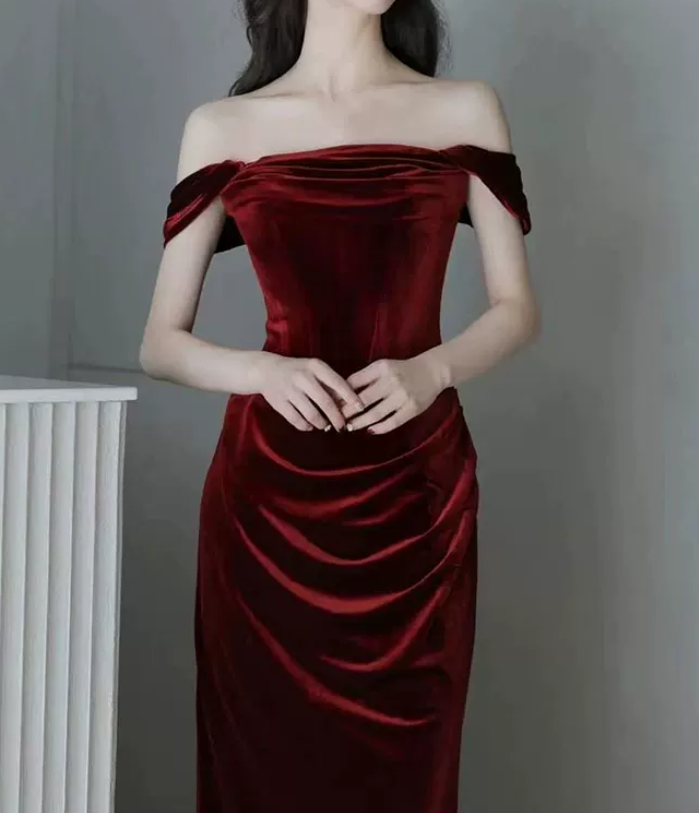 Robe de bal de princesse bustier à volants en satin long, robe de soirée C8117