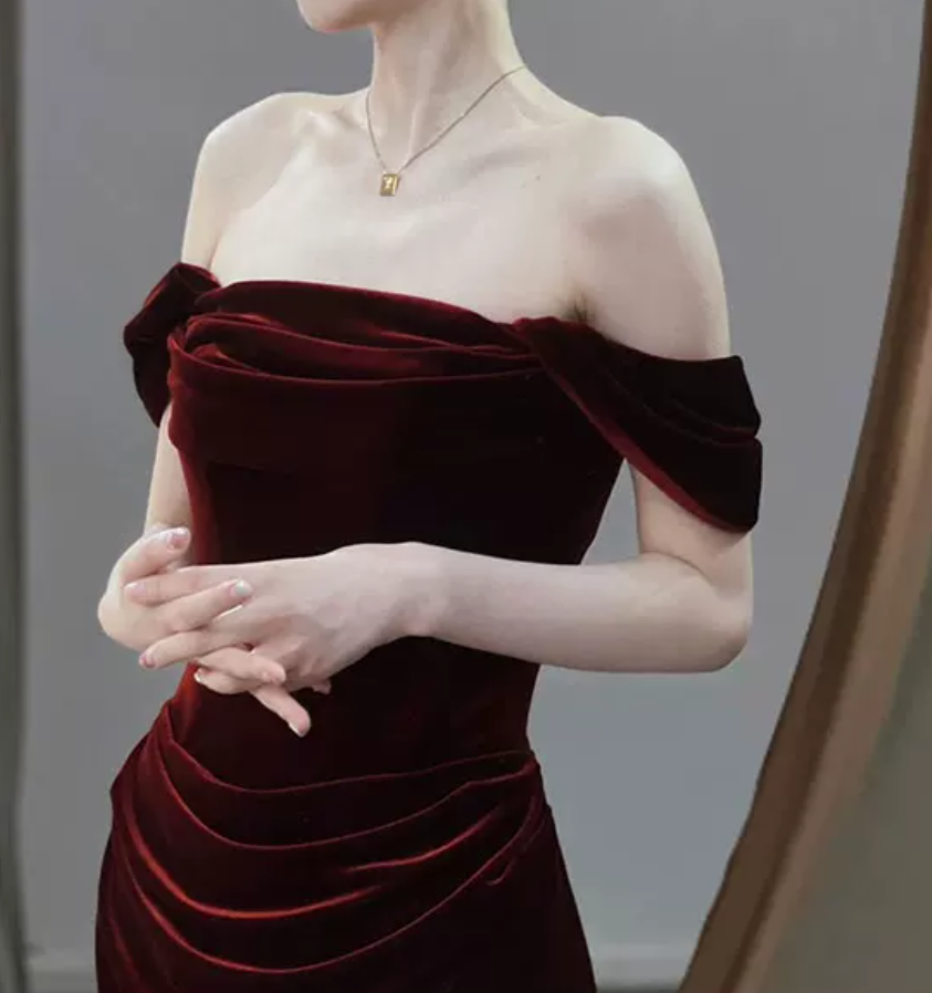 Robe de bal de princesse bustier à volants en satin long, robe de soirée C8117