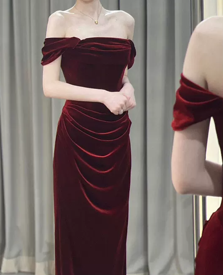Robe de bal de princesse bustier à volants en satin long, robe de soirée C8117