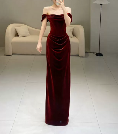 Robe de bal de princesse bustier à volants en satin long, robe de soirée C8117