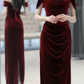 Robe de bal de princesse bustier à volants en satin long, robe de soirée C8117