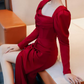 Robe de bal de princesse bustier à volants en satin long, robe de soirée C8117
