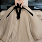 Robe de bal de princesse bustier à volants en satin long, robe de soirée C8117