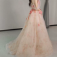 Robe de bal de princesse bustier à volants en satin long, robe de soirée C8117