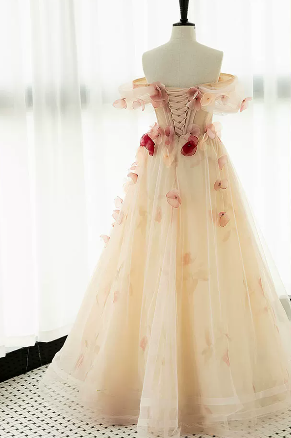 Robe de bal de princesse bustier à volants en satin long, robe de soirée C8117