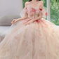 Robe de bal de princesse bustier à volants en satin long, robe de soirée C8117