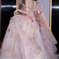 Robe de bal de princesse bustier à volants en satin long, robe de soirée C8117