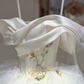 Graceful Off-Shoulder Floral Embroidered Wedding Dresses Tulle A-Line Bridal Dress C8916