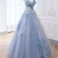 Robe de bal de princesse bustier à volants en satin long, robe de soirée C8117