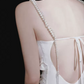 Elegant Spaghetti Straps Beading Wedding Dresses Satin Mermaid Bridal Dress C8923