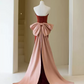 Robe de bal de princesse bustier à volants en satin long, robe de soirée C8117