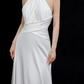 Charming Halter Neck Satin Wedding Dresses Backless Mermaid Bridal Dress C8928