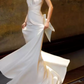 Charming Halter Neck Satin Wedding Dresses Backless Mermaid Bridal Dress C8928