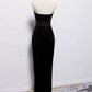 Robe de bal de princesse bustier à volants en satin long, robe de soirée C8117