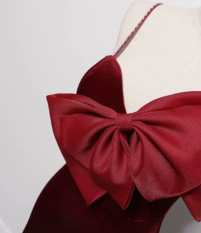 Robe de bal de princesse bustier à volants en satin long, robe de soirée C8117