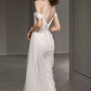 Superbe robe de mariée sirène bustier en satin et tulle, longue et en dentelle, C4563