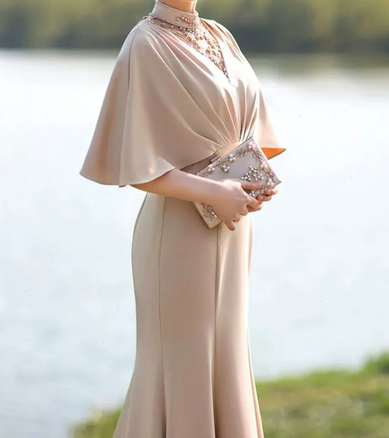 Robe de bal de princesse bustier à volants en satin long, robe de soirée C8117