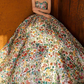 Dreamy Strapless Floral Prom Dress Sequins A-Line Evening Dress C8942