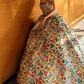 Dreamy Strapless Floral Prom Dress Sequins A-Line Evening Dress C8942