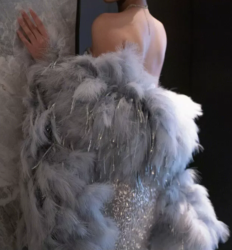 Robe de bal de princesse bustier à volants en satin long, robe de soirée C8117