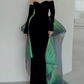 Robe de bal de princesse bustier à volants en satin long, robe de soirée C8117