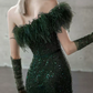 Robe de bal de princesse bustier à volants en satin long, robe de soirée C8117