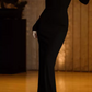 Ornate Long Sleeve Off-Shoulder Prom Dress Black Mermaid Evening Dress C8954