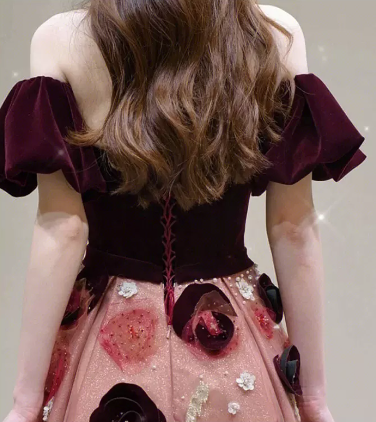 Robe de bal de princesse bustier à volants en satin long, robe de soirée C8117
