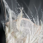 Superbe robe de mariée sirène bustier en satin et tulle, longue et en dentelle, C4563