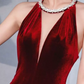 Robe de bal de princesse bustier à volants en satin long, robe de soirée C8117